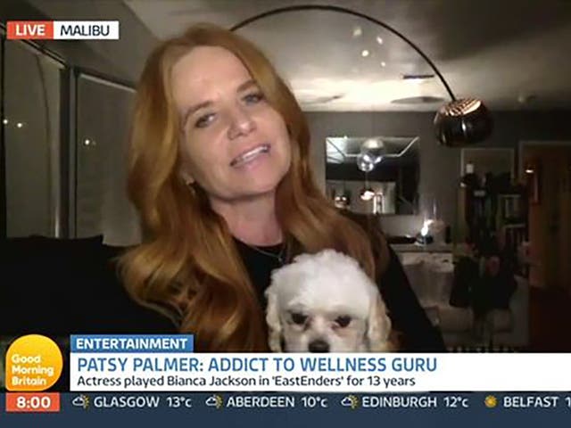 Patsy Palmer shortly before she stormed off Good Morning Britain