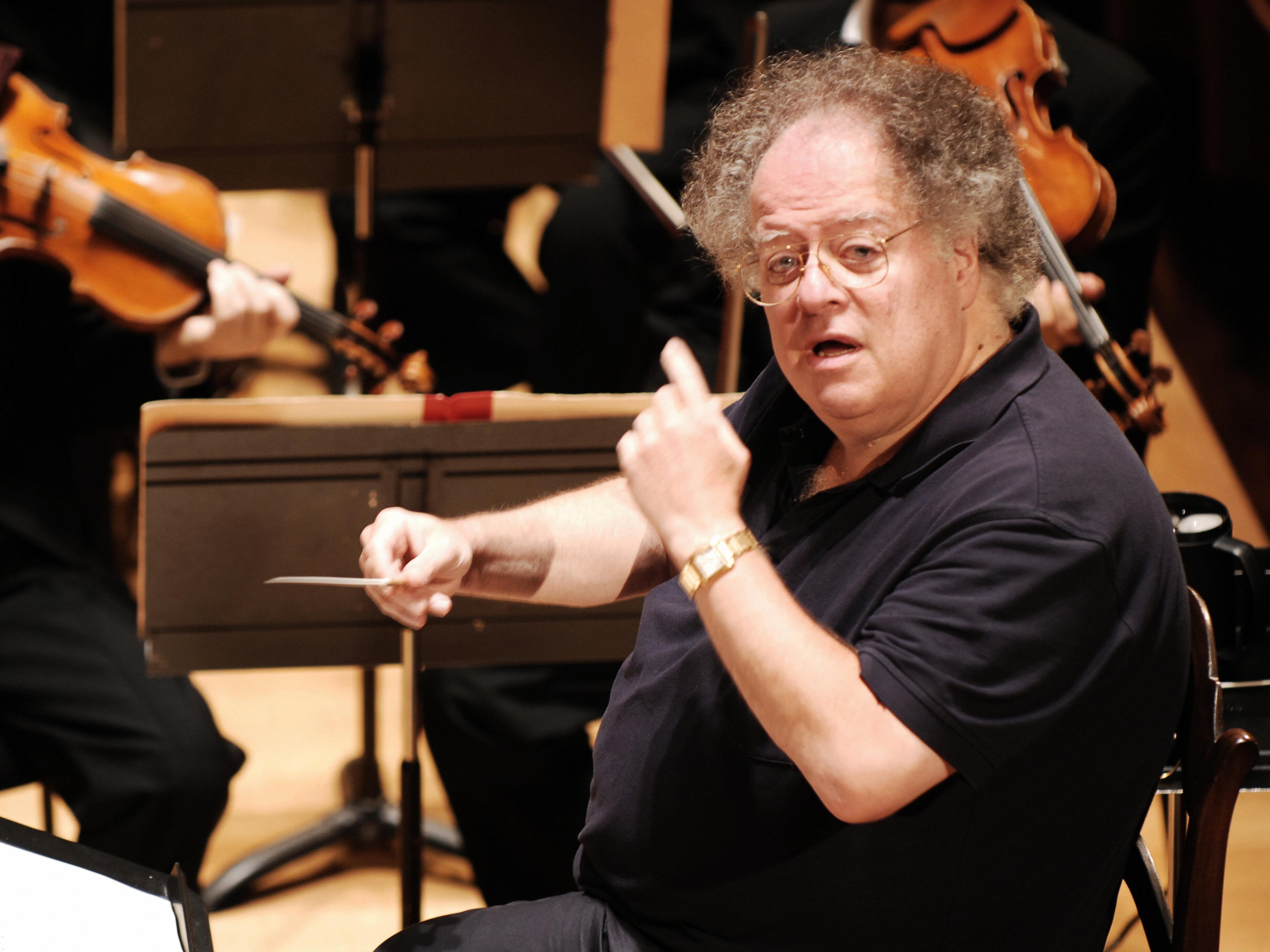 James Levine and the Boston Symphony Orchestra perform Hector Berlioz’s ‘Damnation of Faust’ on 4 September 2007 at the Salle Pleyel in Paris, France