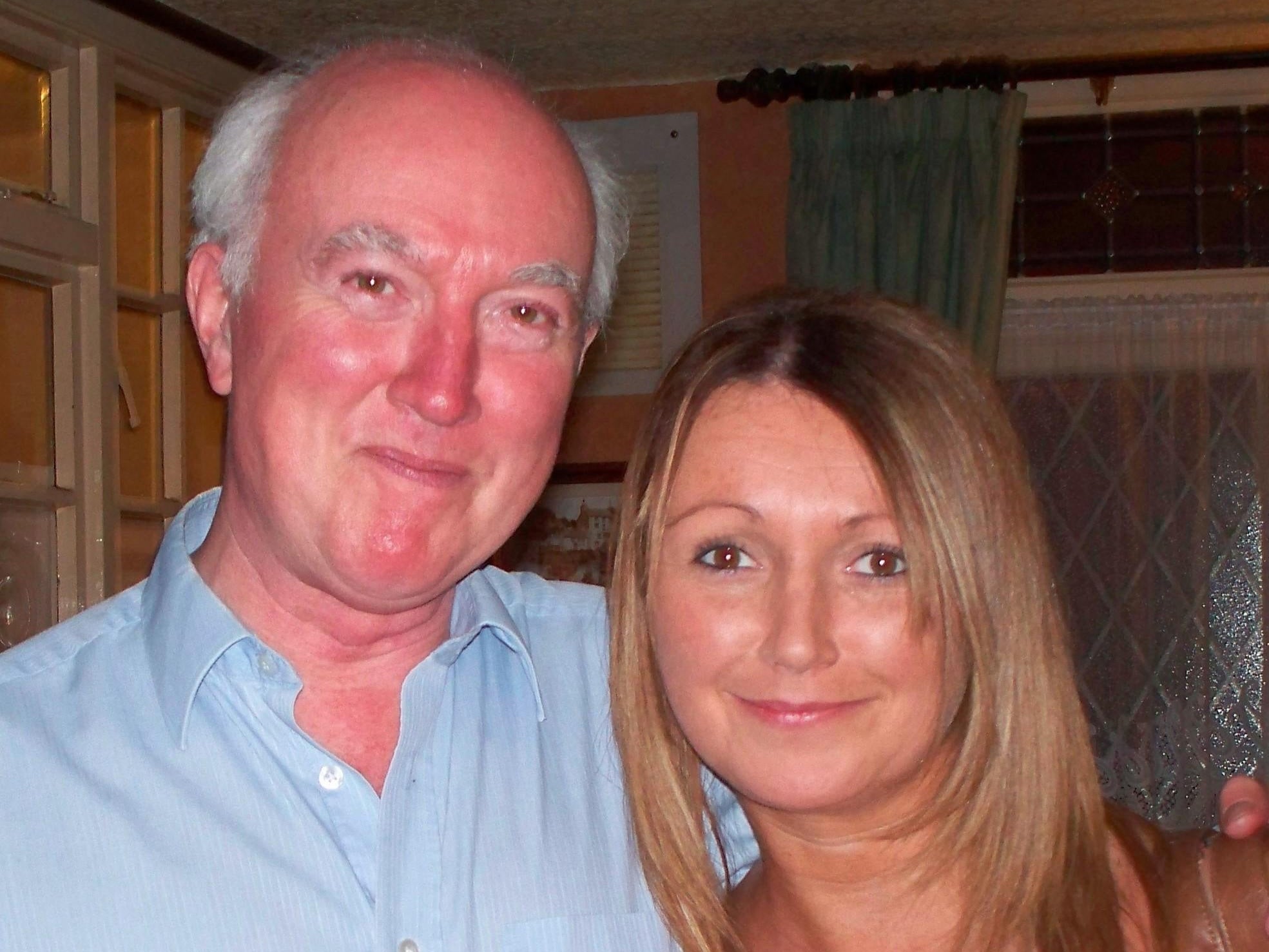 Claudia Lawrence pictured with her father Peter Lawrence