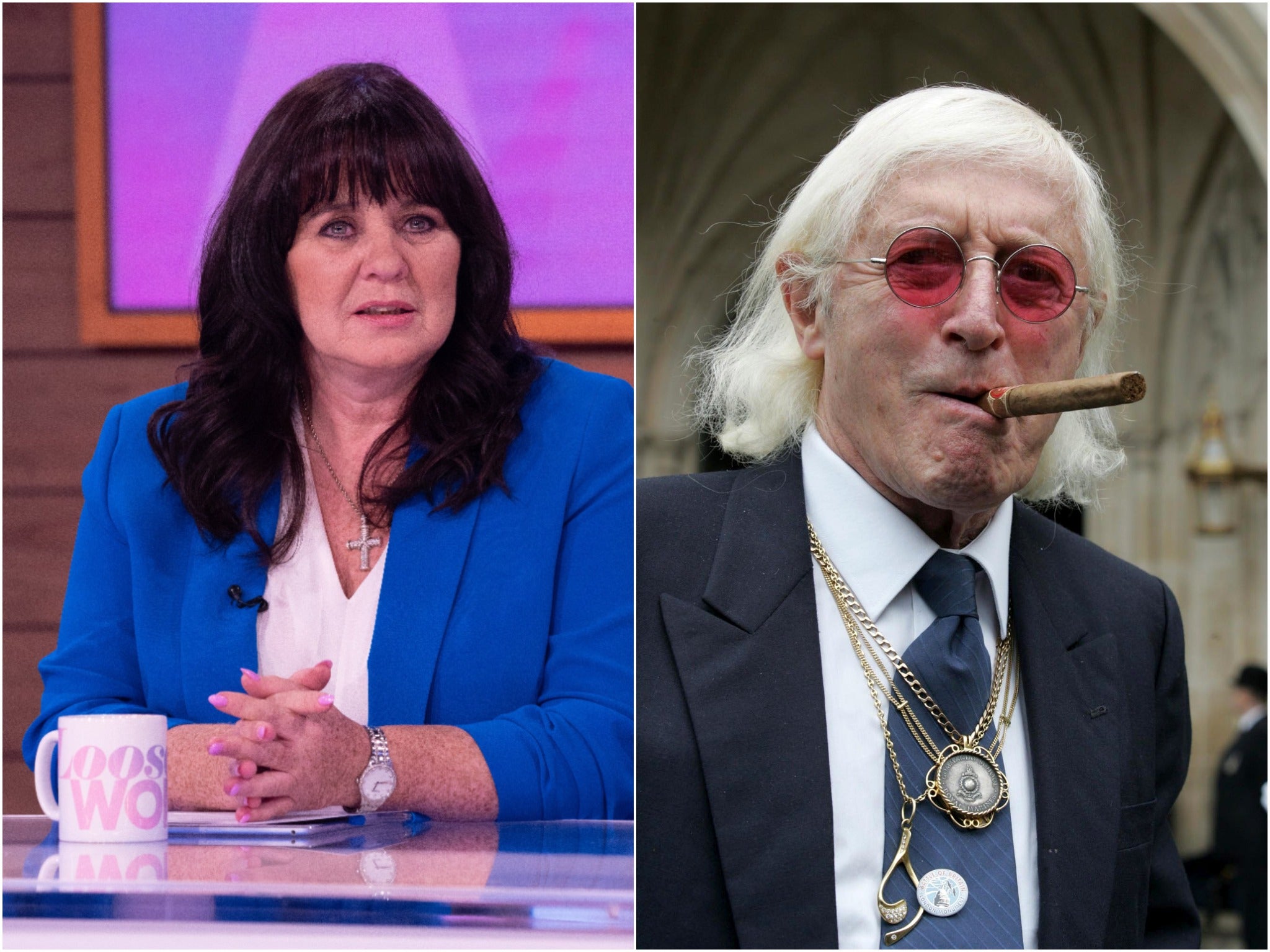 Coleen Nolan and Jimmy Savile