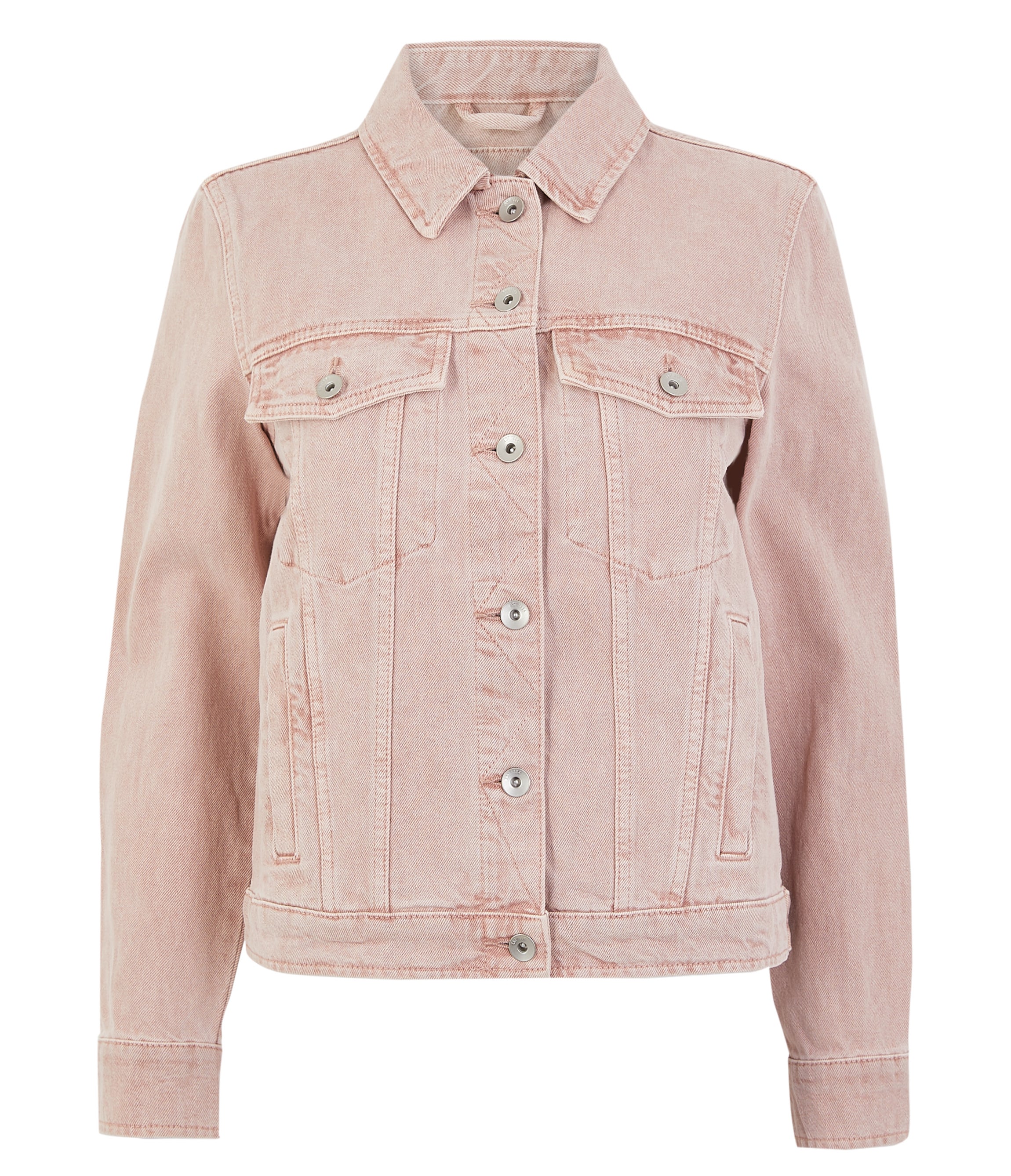 Marks and Spencer Collection Dusted Pink Denim Button Detailed Jacket