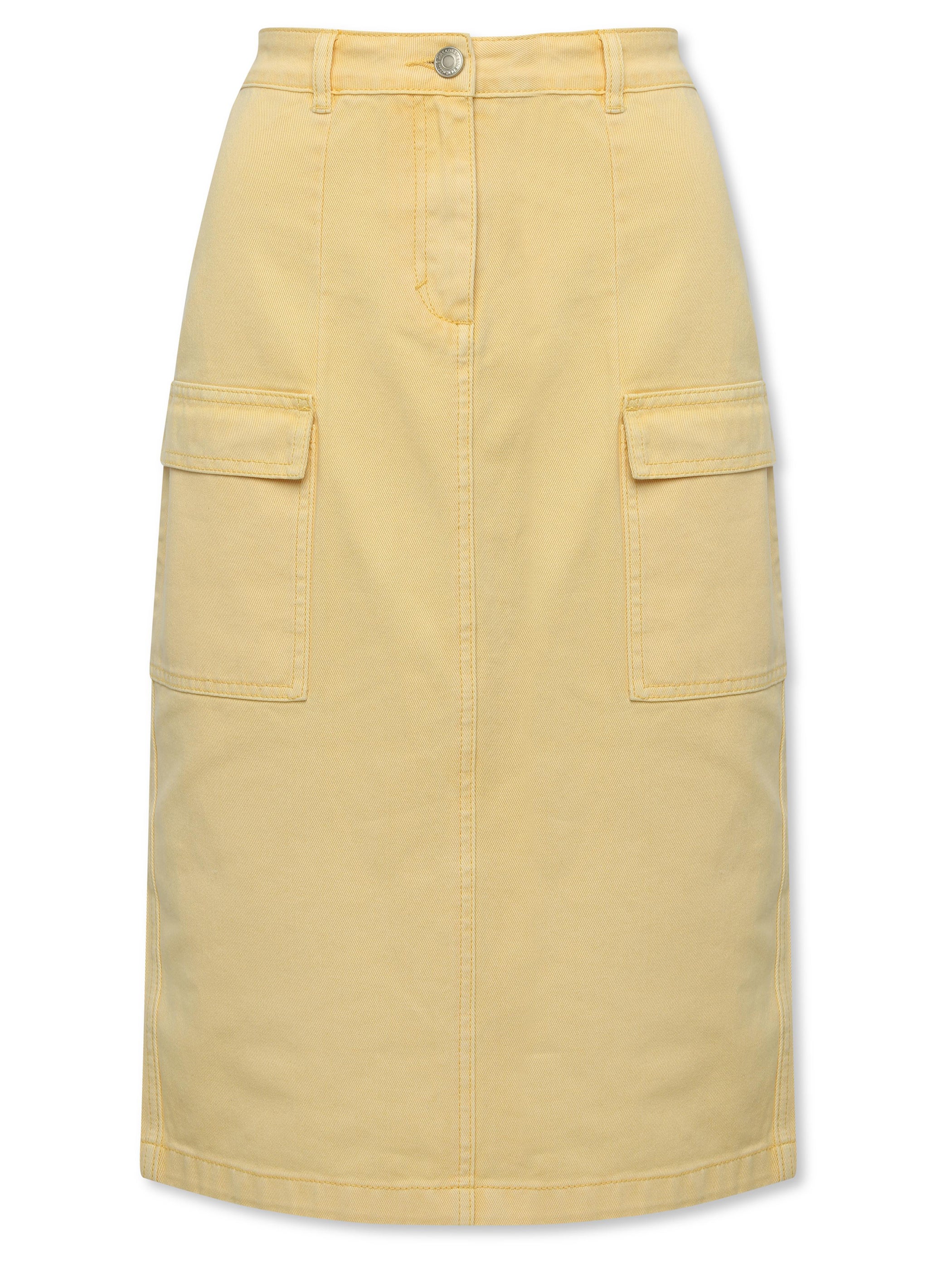 Khost Clothing Cargo Denim Midi Skirt