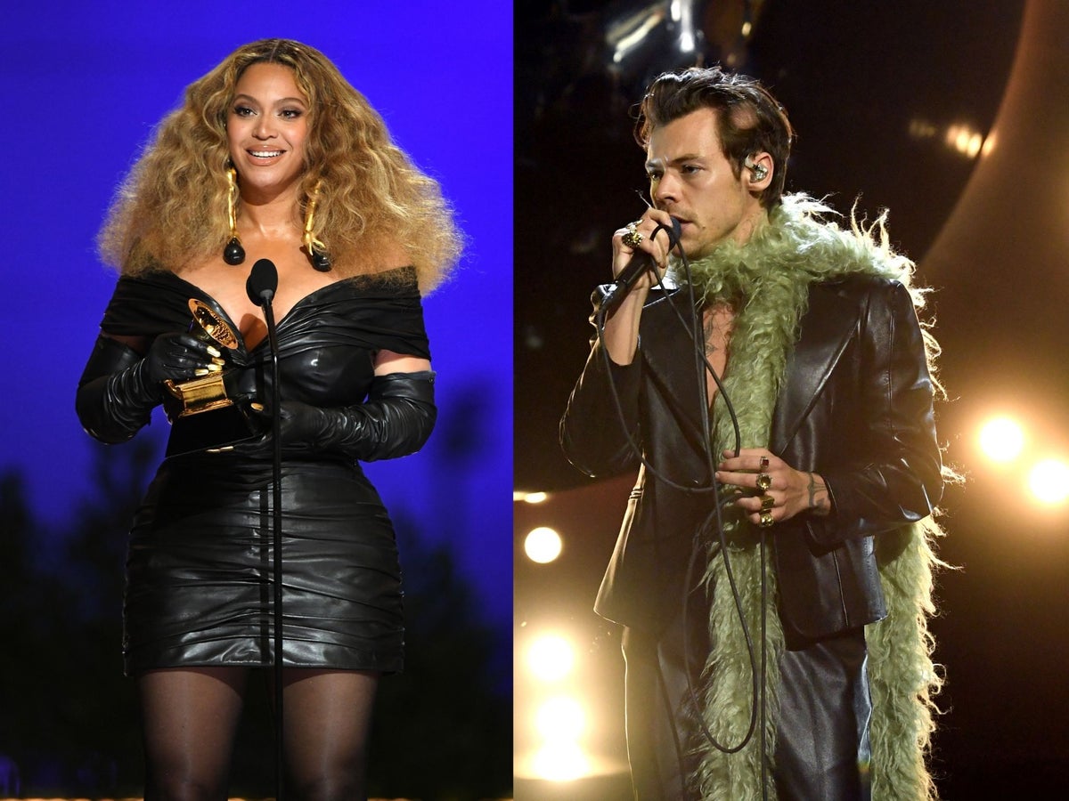 Harry Styles criticised for saying ‘people like me’ don’t win Grammys after victory over Beyoncé