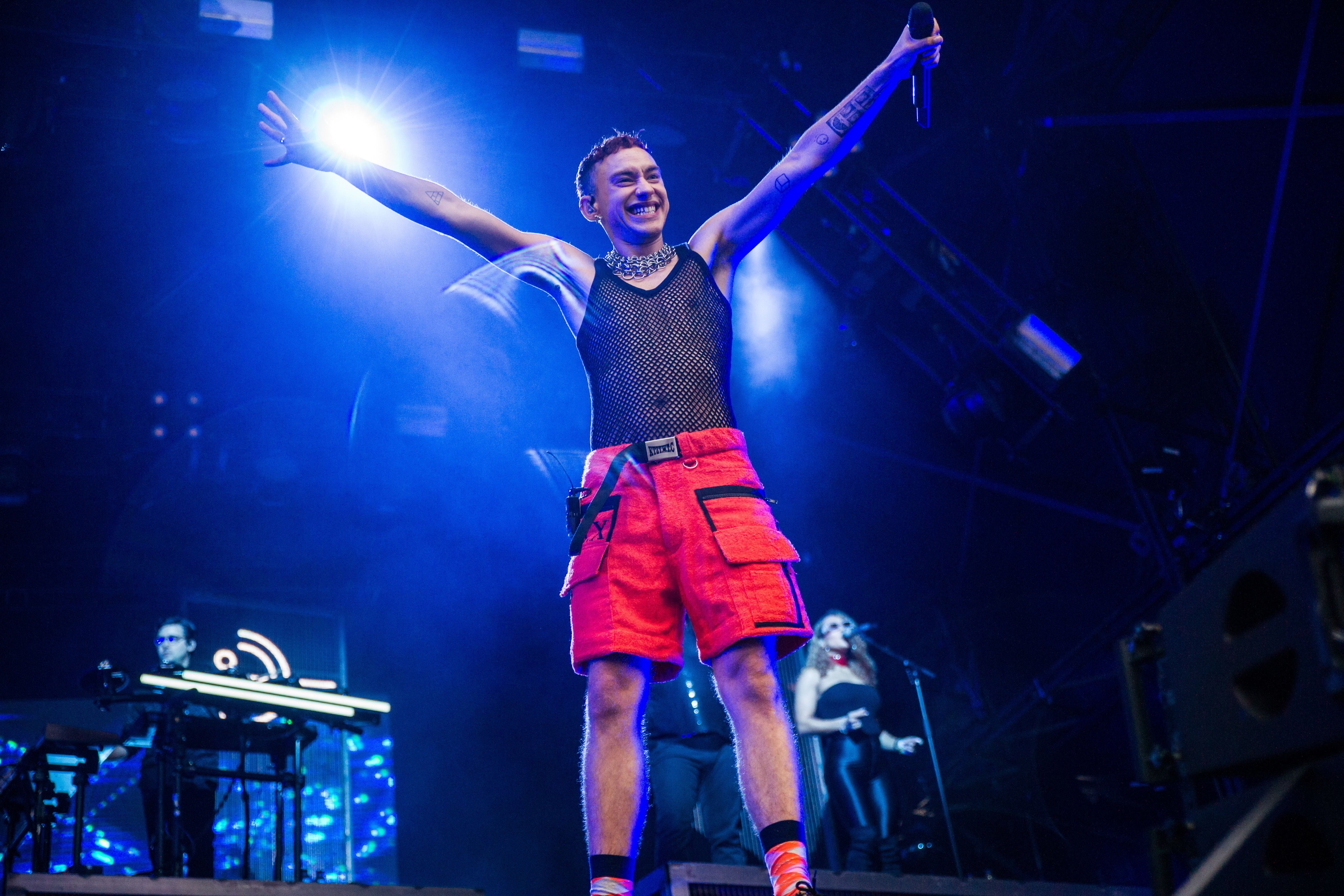 Alexander on stage with Years & Years