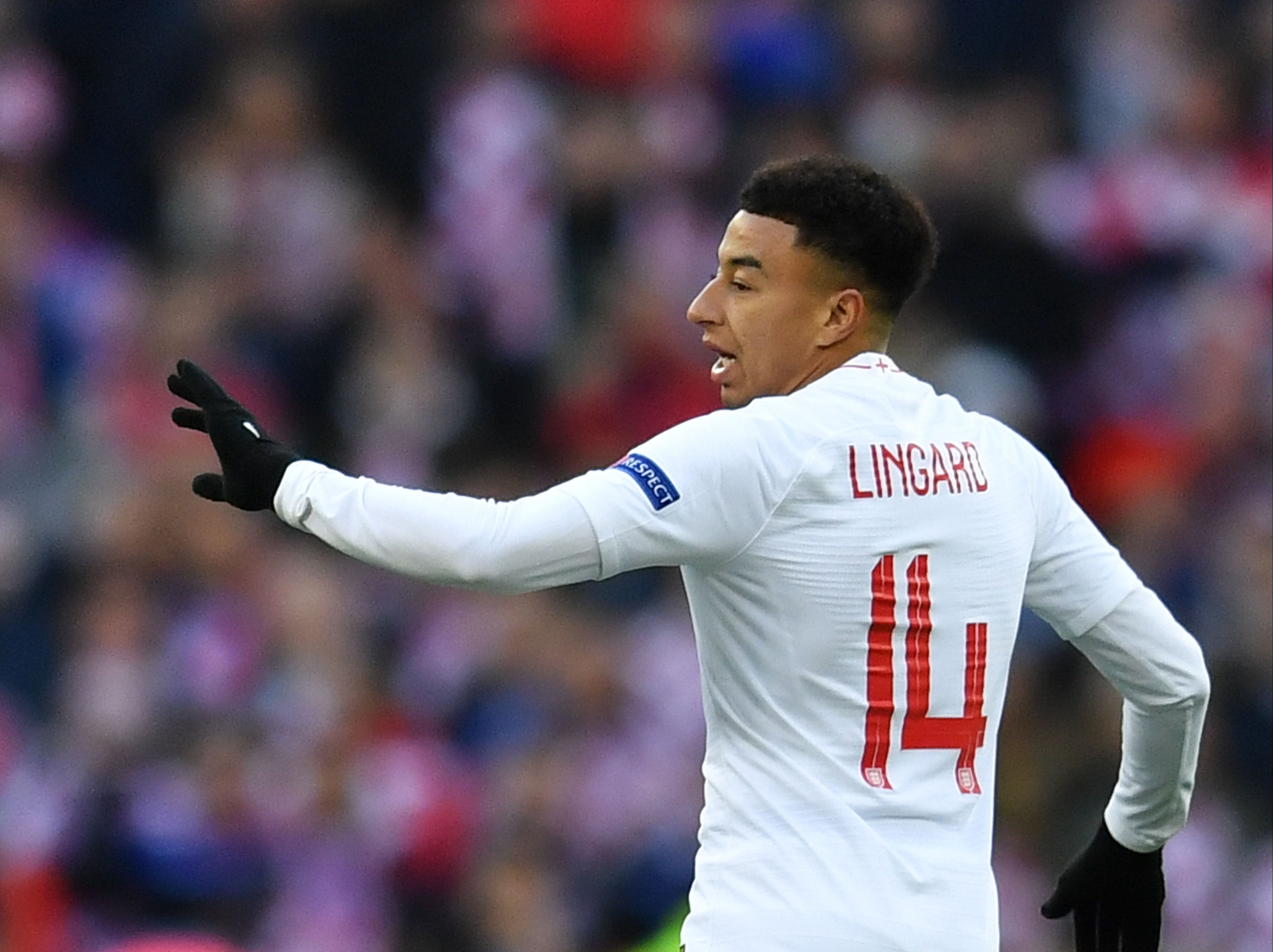 Jesse Lingard last featured for England in 2019