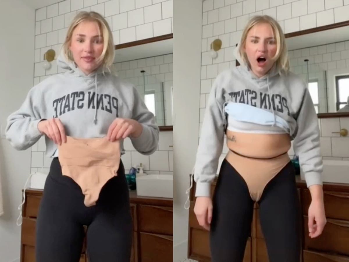 Woman calls out sizing of Kim Kardashian's Skims shapewear in viral TikTok