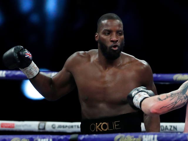 <p>Lawrence Okolie challenges for the world title</p>
