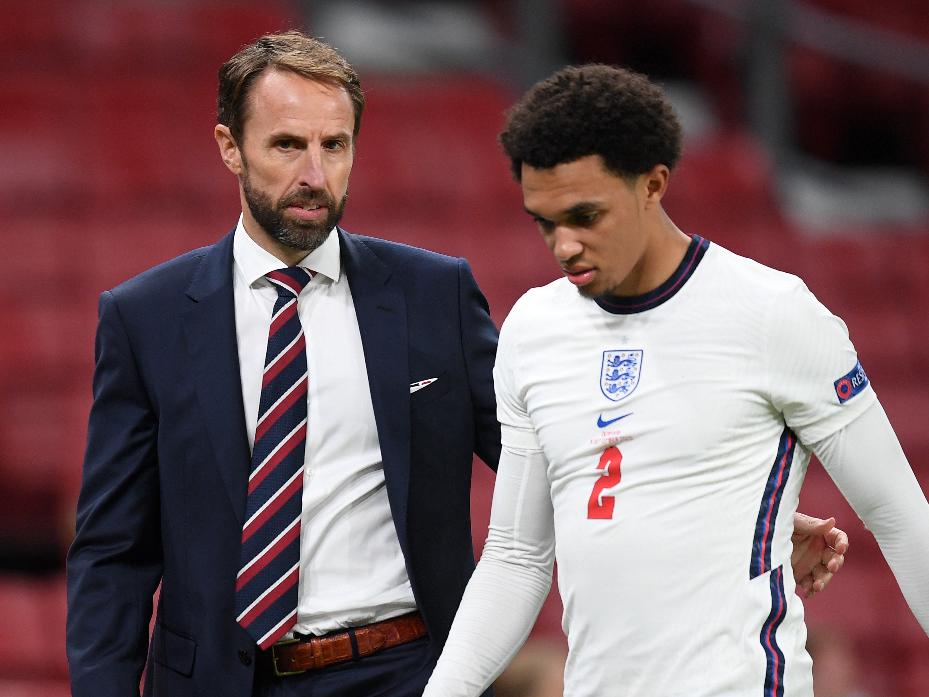 Gareth Southgate and Trent Alexander-Arnold