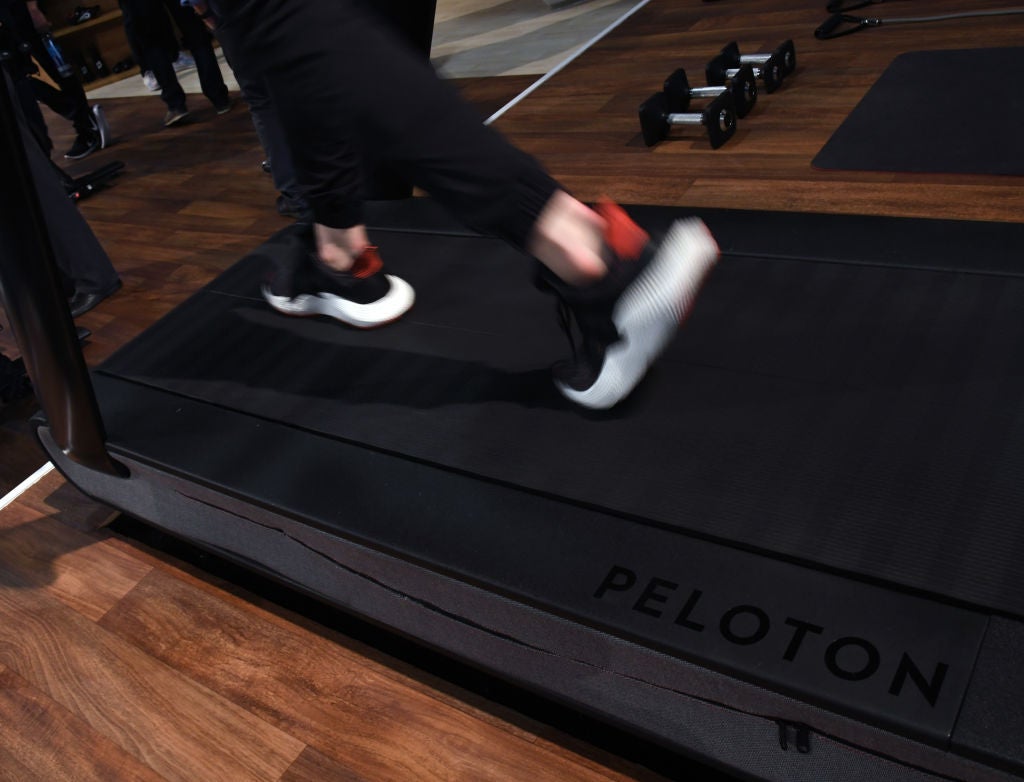 A Peloton treadmill
