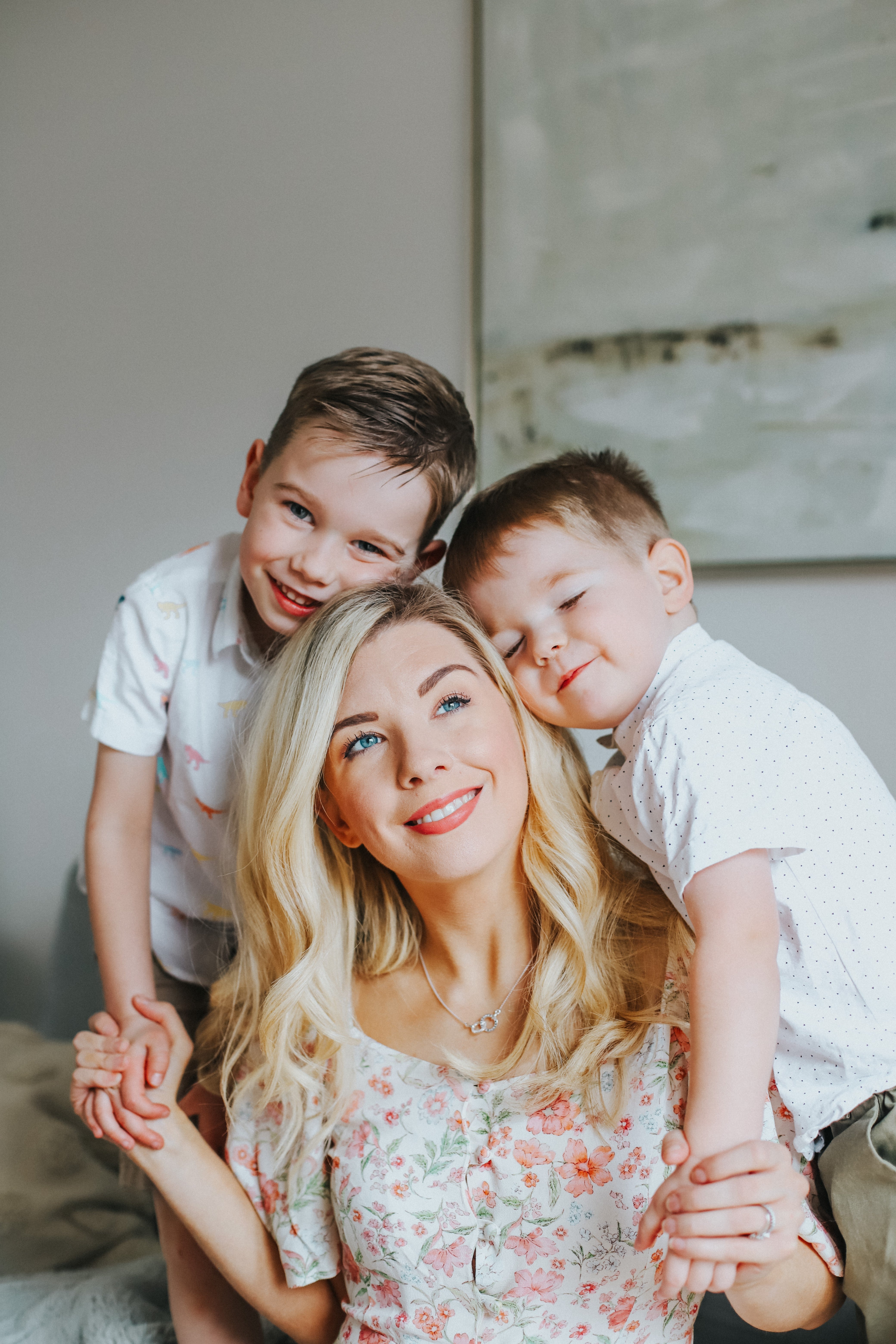 Kate Murnane with her sons Archie & Elliott (Kate Murnane/PA)