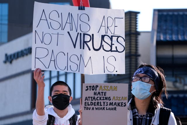 <p>File Image: Reports of attacks, primarily against Asian-American elders, have spiked in recent months -- fuelled, activists believe, by talk of the ‘Chinese virus’ by former president Donald Trump and others</p>