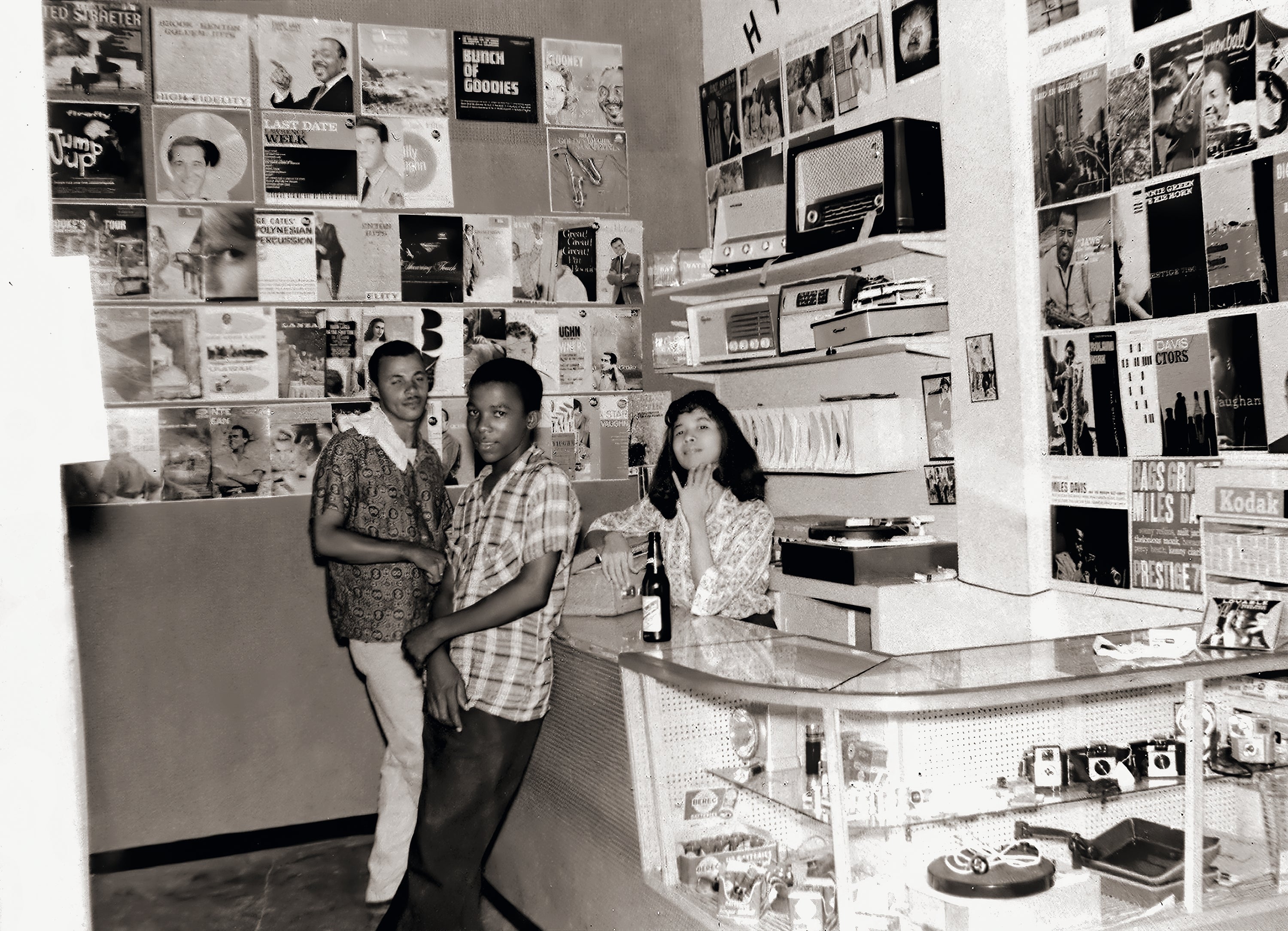 Miss Pat and Randy Chin at Randys Records in Jamaica 1960s.jpg