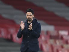 Arsenal must improve to stand chance in Europa League, says Mikel Arteta