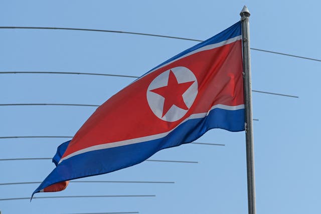 <p>The North Korean flag seen in the country’s embassy in Kuala Lumpur on 19 March, 2021</p>