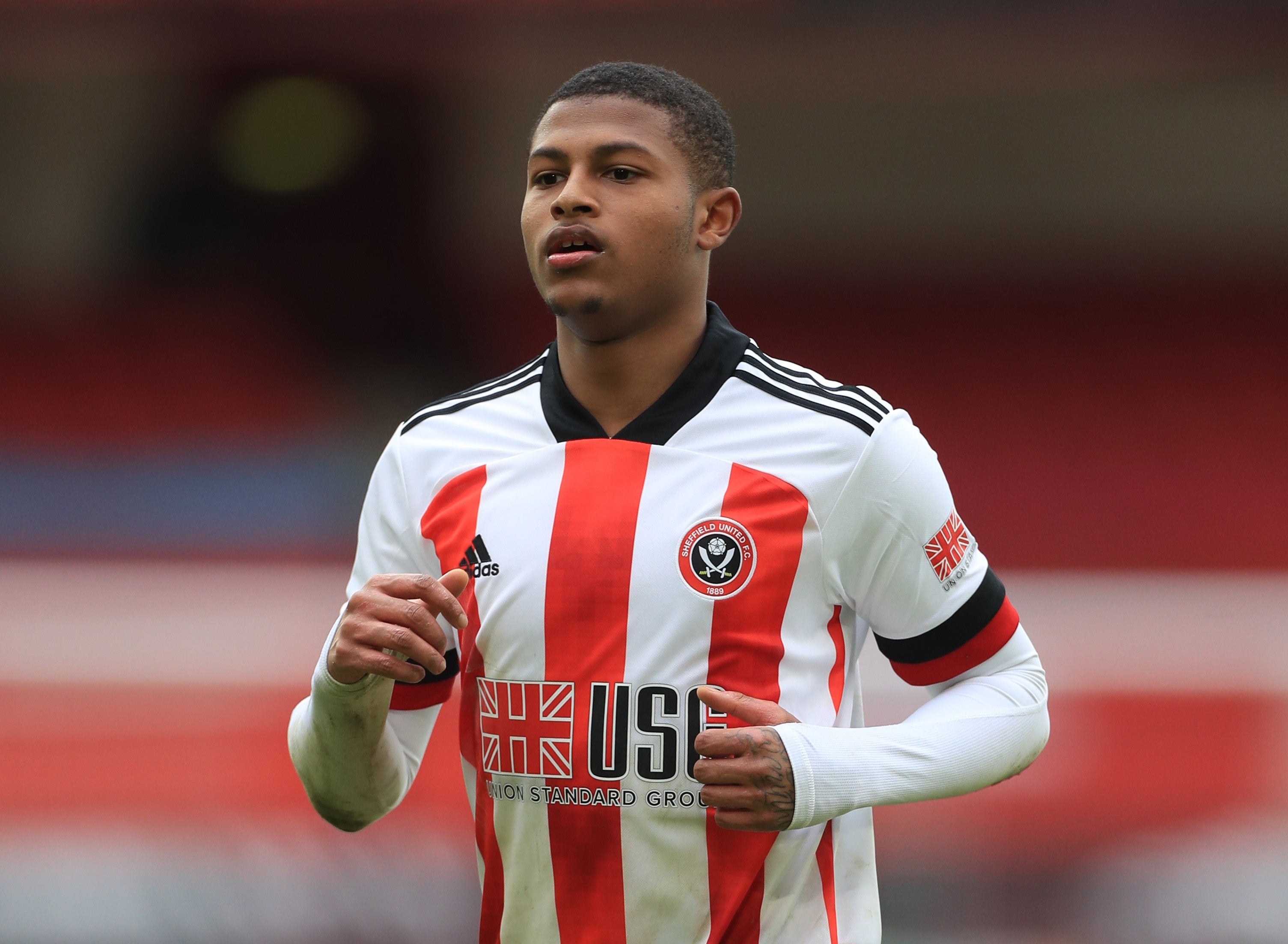 Rhian Brewster in action for Sheffield United