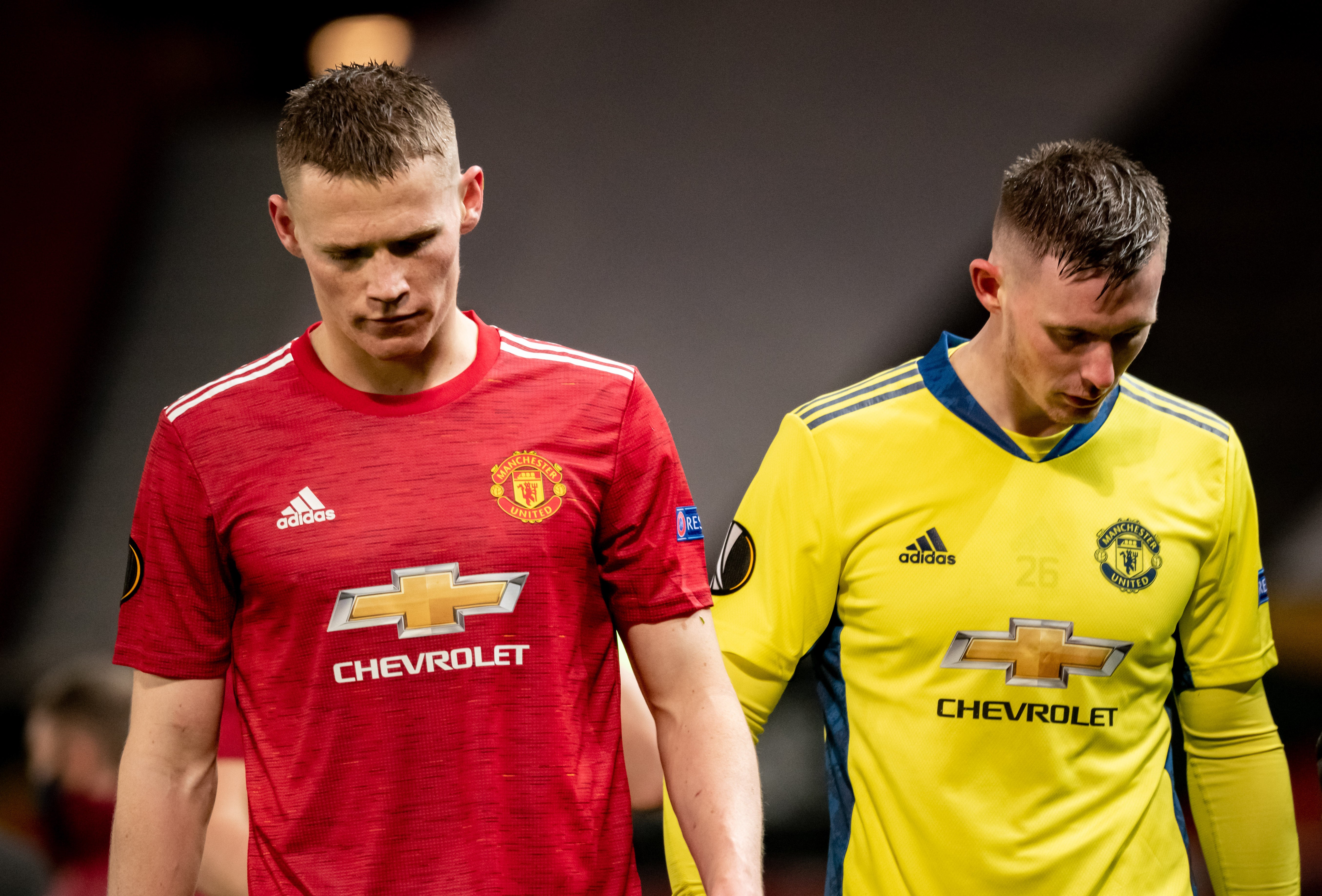 Manchester United’s Scott McTominay and Dean Henderson