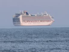 Cruise ship appears to float in air off Devon coast in optical illusion