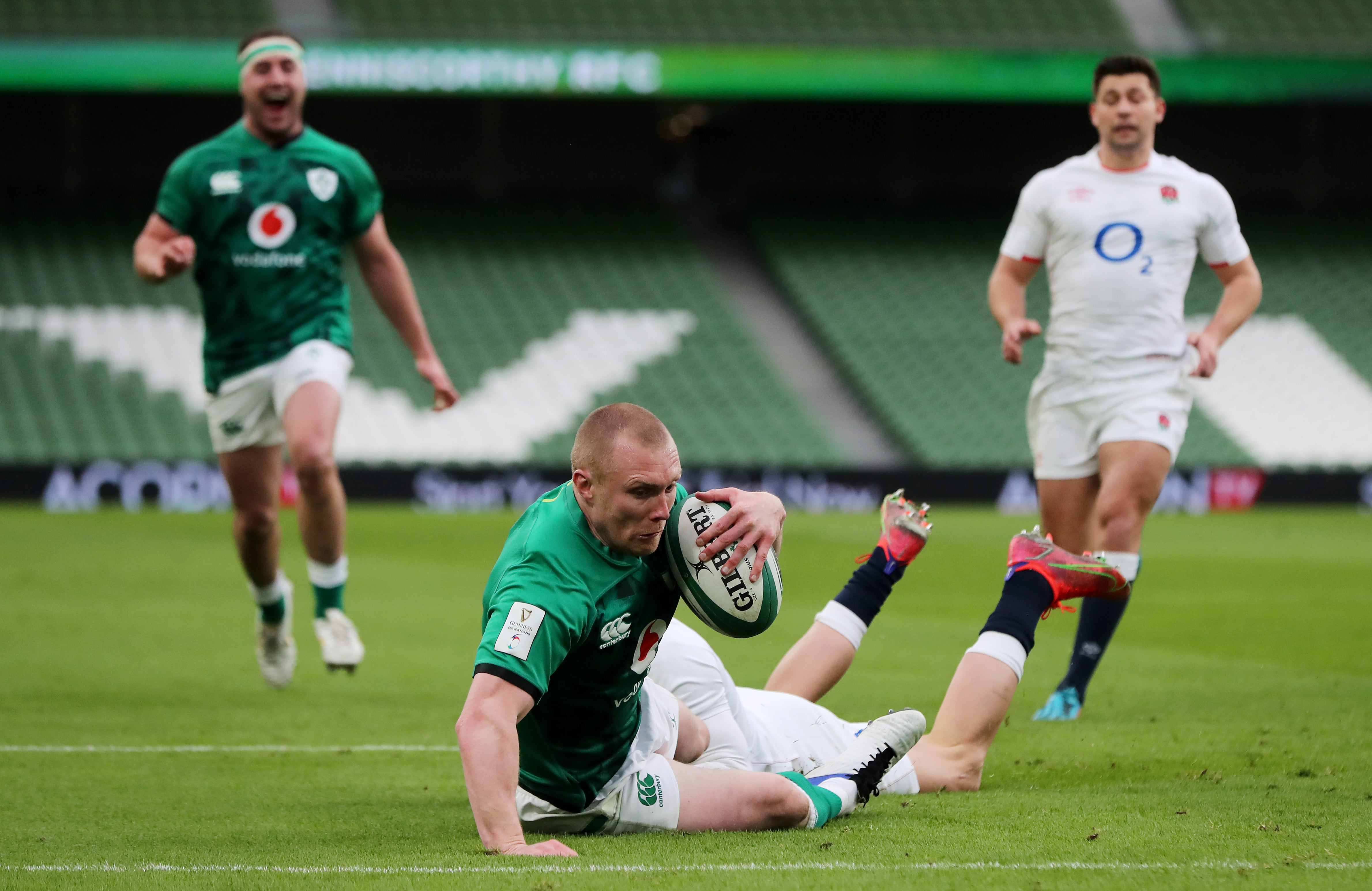 Keith Earls scored Ireland’s first try