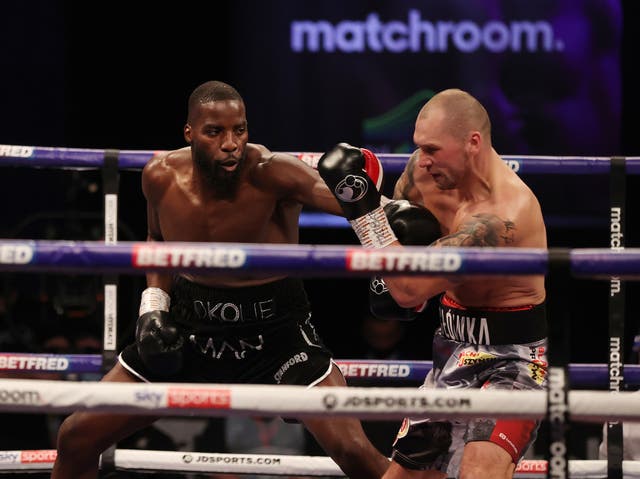 <p>Lawrence Okolie defeats Krzysztof Glowacki</p>