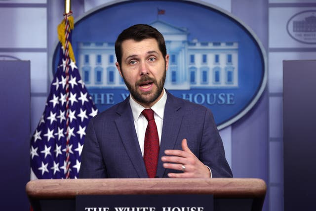 National Economic Council Director Brian Deese speaks during a White House news briefing on 22 January, 2021. 