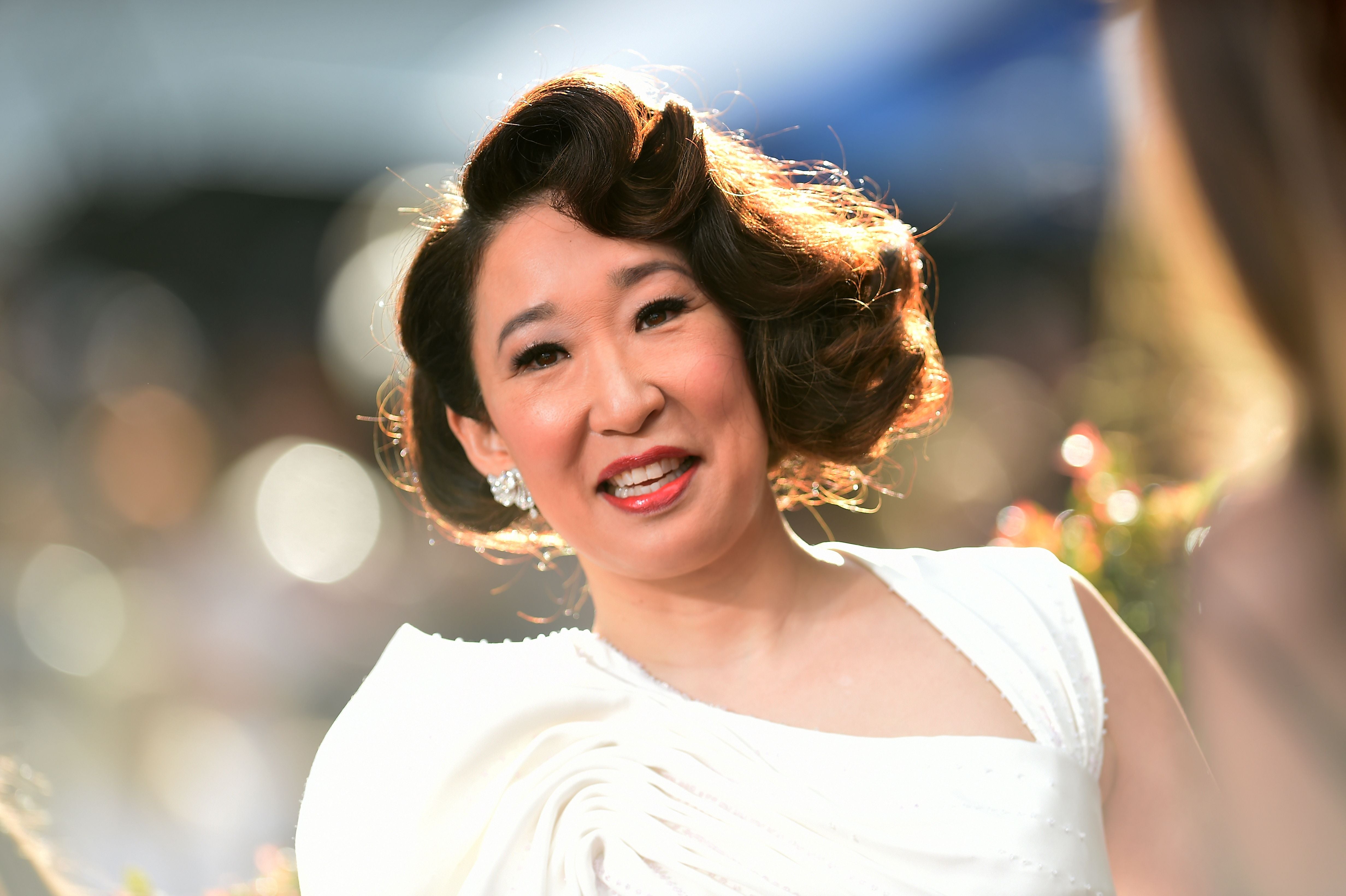 Host and Best Performance by an Actress in a Television Series Drama "for Killing Eve" nominee Sandra Oh arrives for the 76th annual Golden Globe Awards on January 6, 2019, at the Beverly Hilton hotel in Beverly Hills, California.