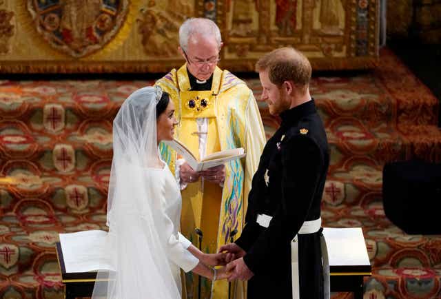 The Duke and Duchess of Sussex on their official wedding day on 19 May 2018