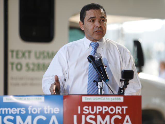 Rep. Henry Cuellar (D-TX) delivers remarks on September 12, 2019 in Washington, DC.
