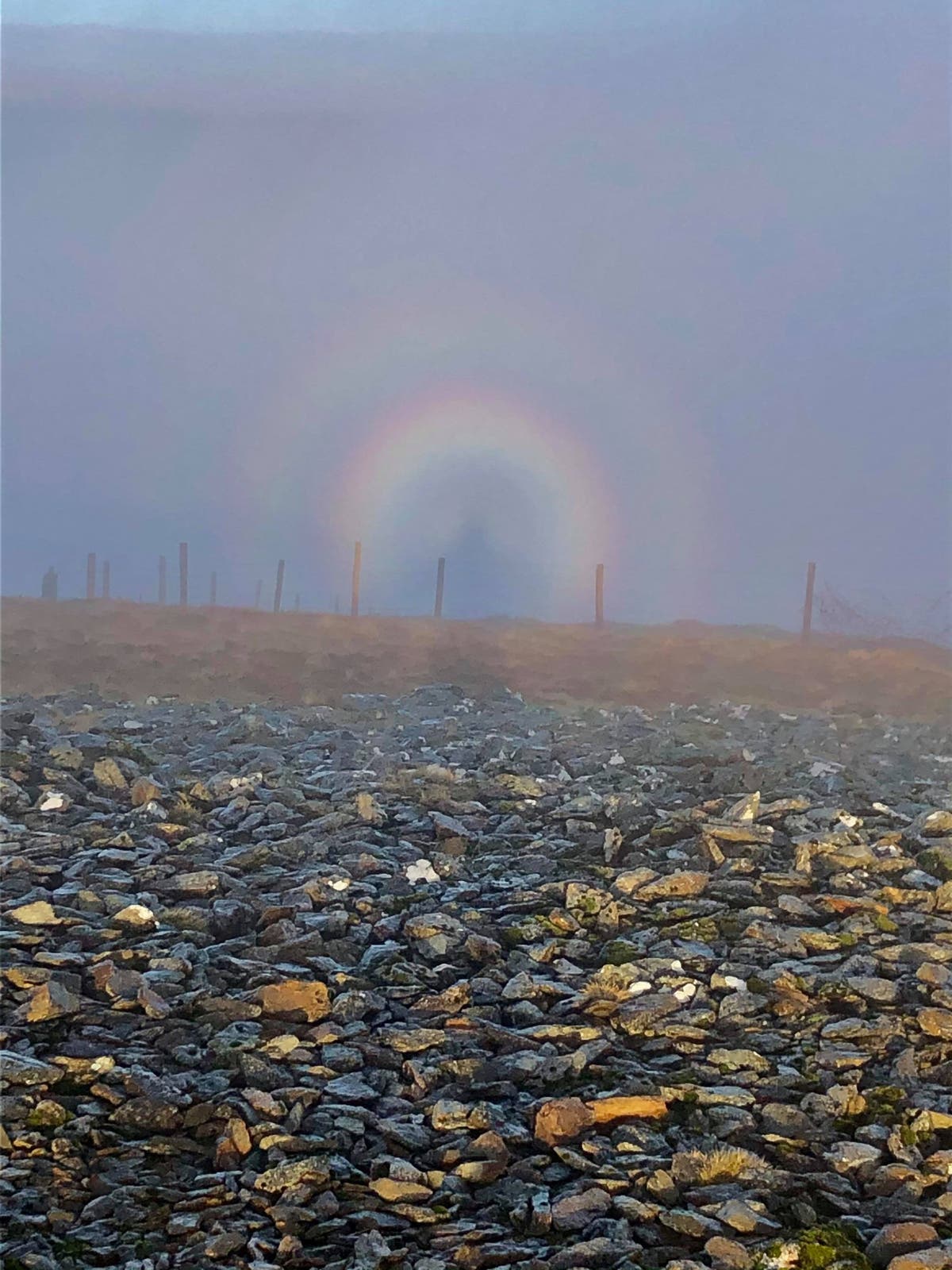 Hiker left ‘speechless’ as he witnesses rare Brocken spectre weather phenomenon