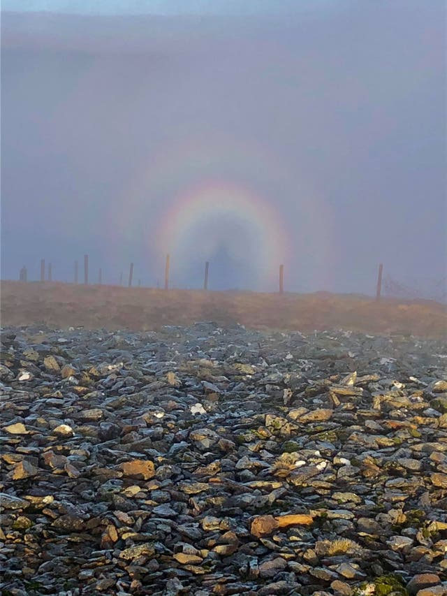 <p>Hiker witnessed the weather event while hiking in Snowdonia</p>