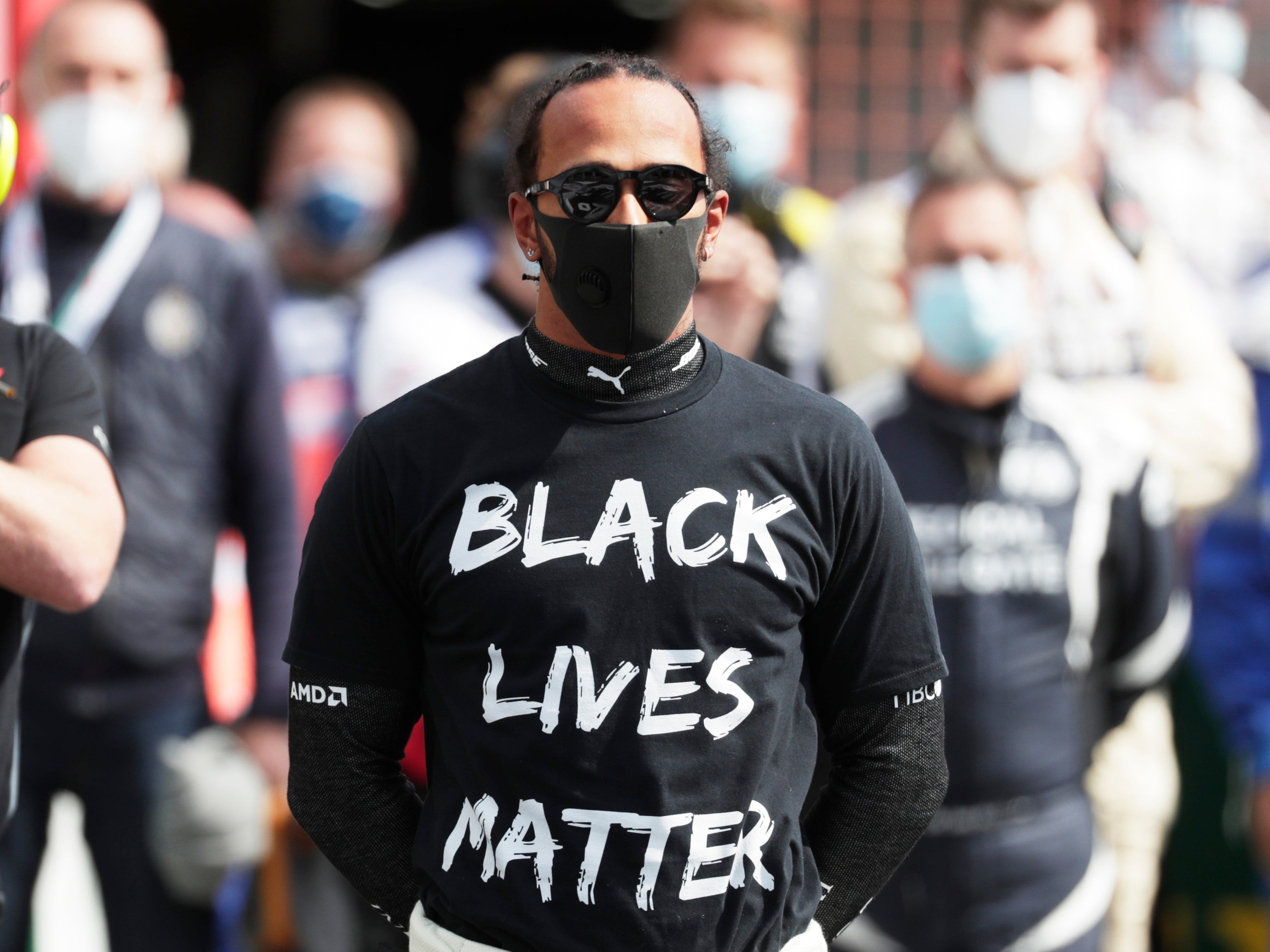 Bernie Ecclestone has accused Lewis Hamilton of being used by Black Lives Matter