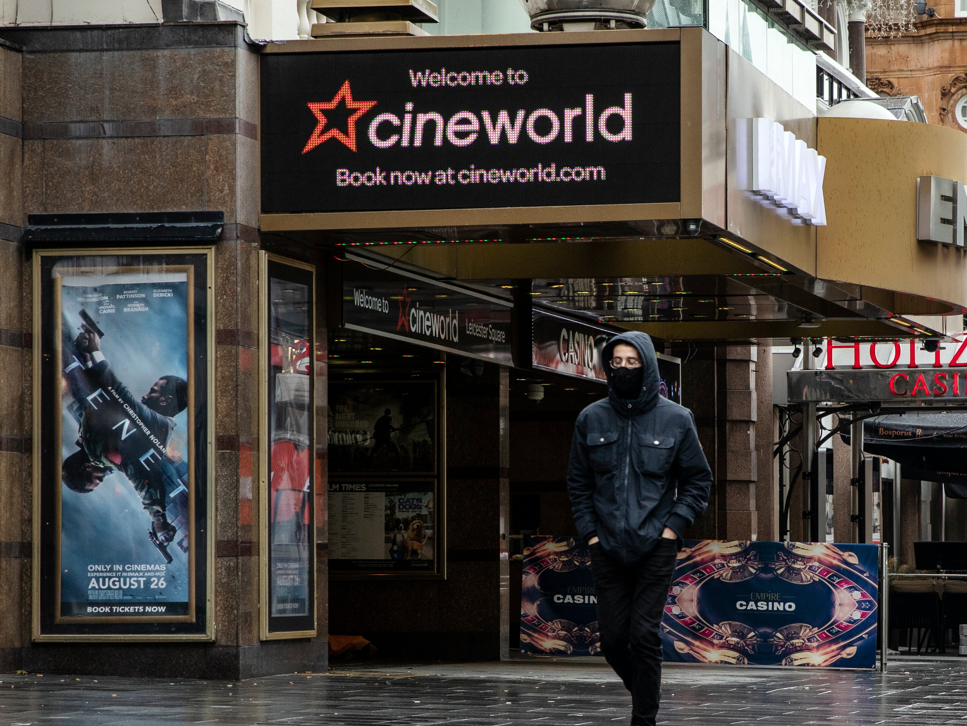 Cineworld’s Leicster Square outlet has been shuttered for months