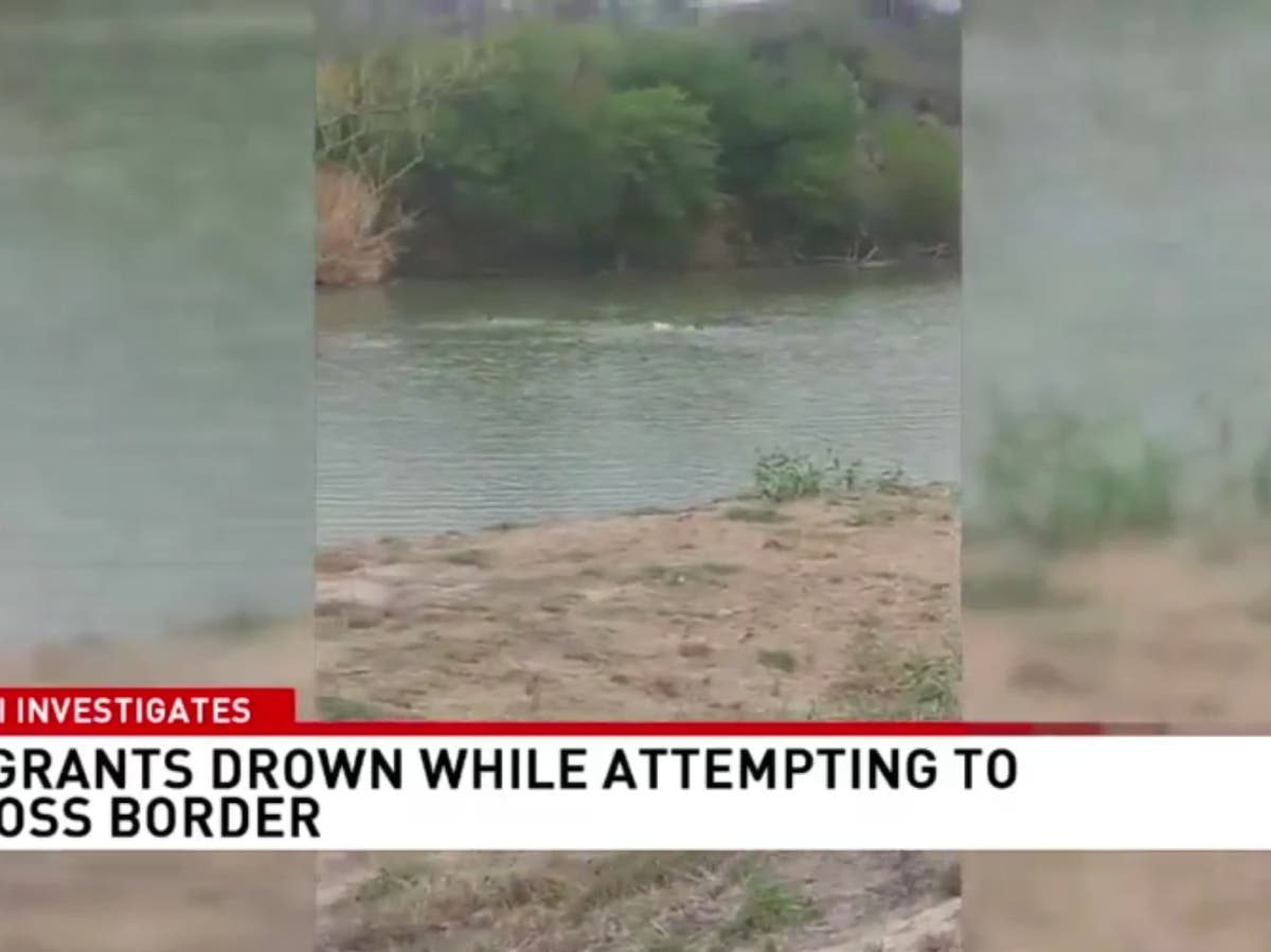 Border agents accused of just watching as migrants drown in shocking video