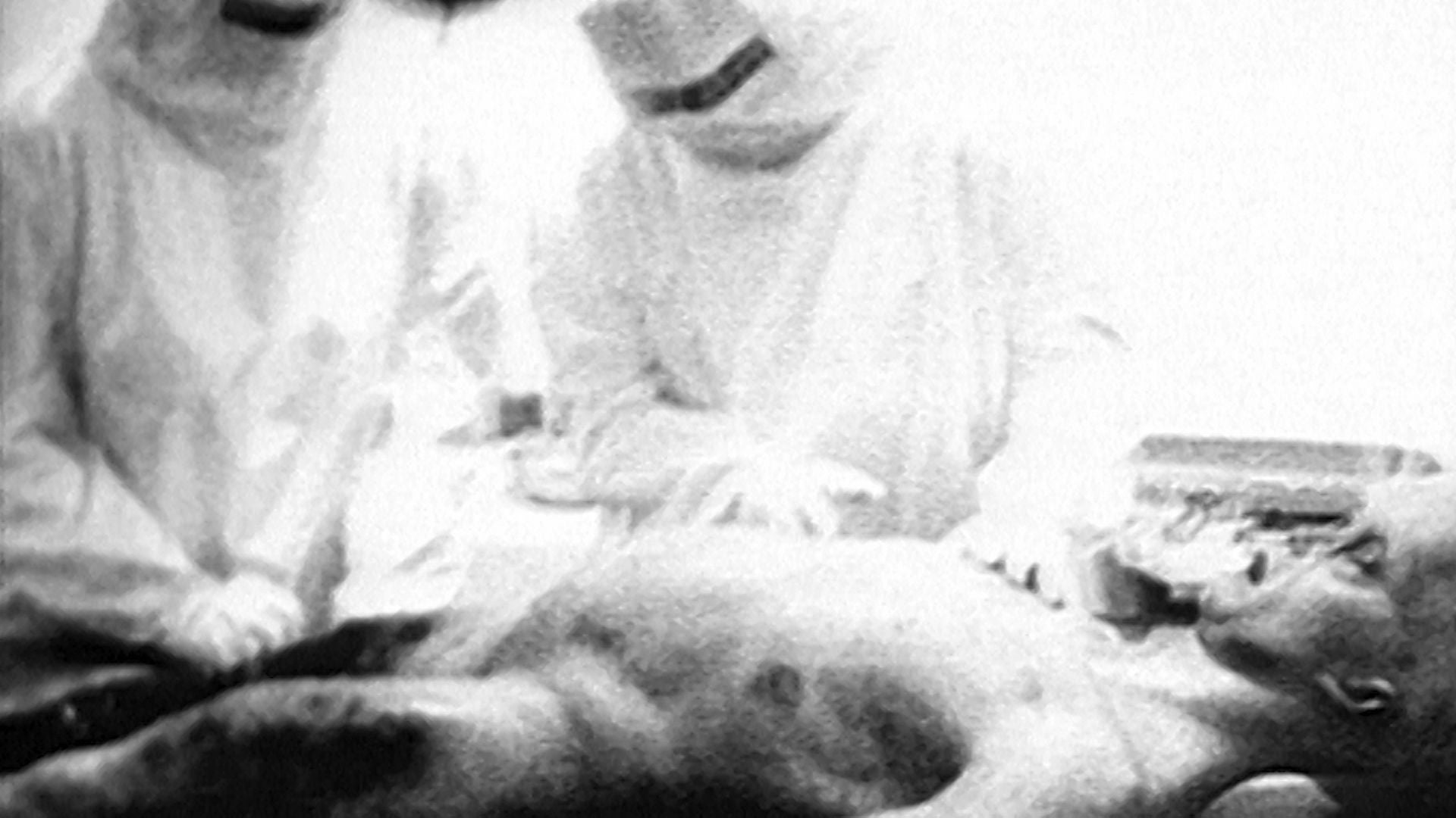 An image from the infamous ‘alien autopsy’ video