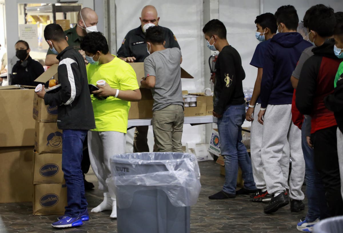 Biden administration releases video of overcrowded children&rsquo;s migrant shelter amid mounting controversy &lsquo;over terrible conditions&rsquo;