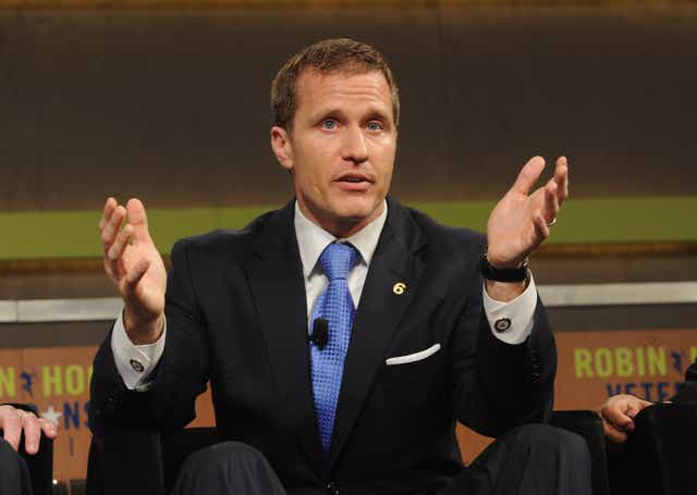 <p>Mr Greitens has previously faced crimial charges and huge public fallout following allegedly having an affair with a hairdresser and trying to blackmail her</p>