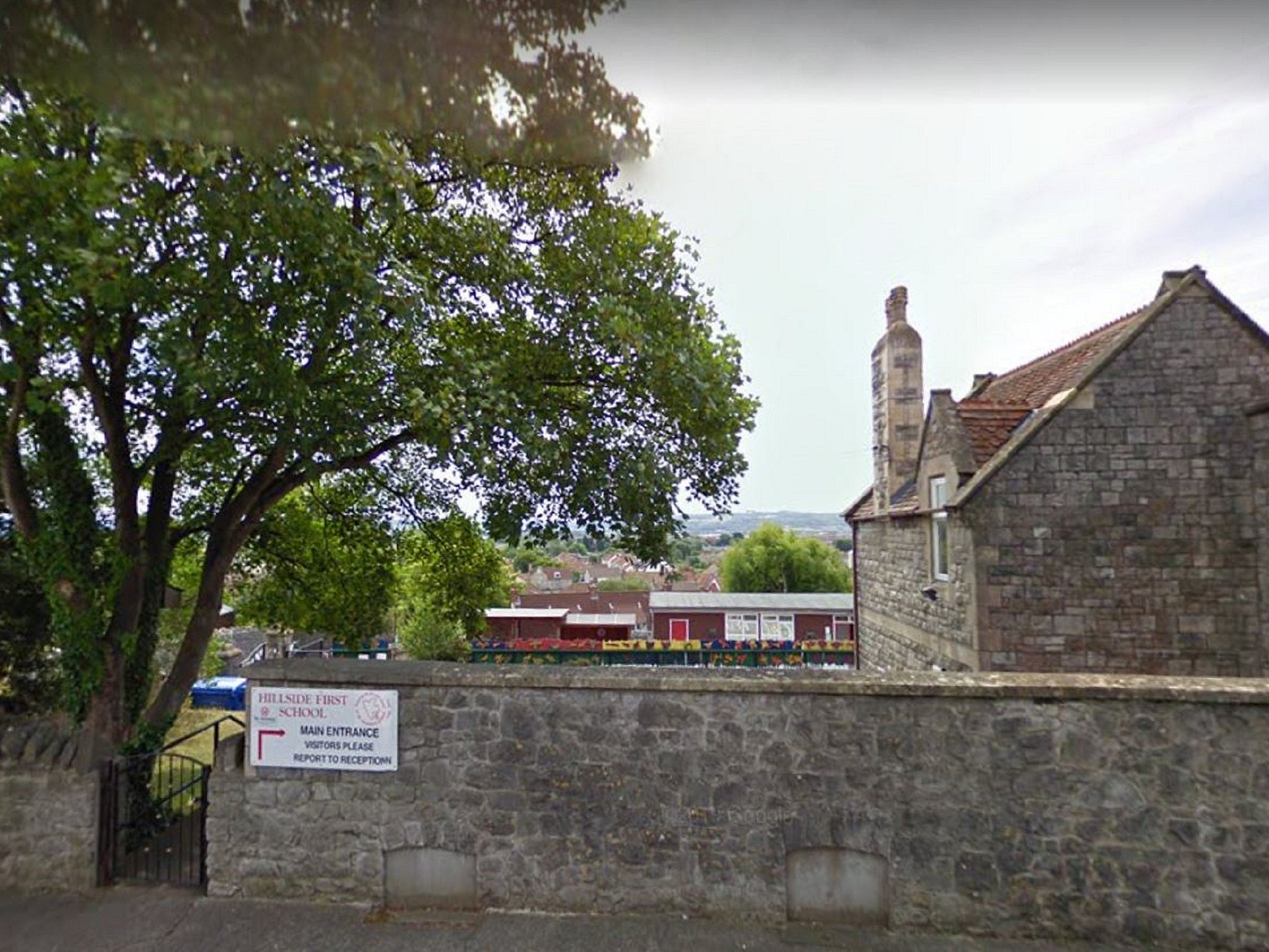 Google street view image of Hillside First School, in Weston-super-mare, Somerset