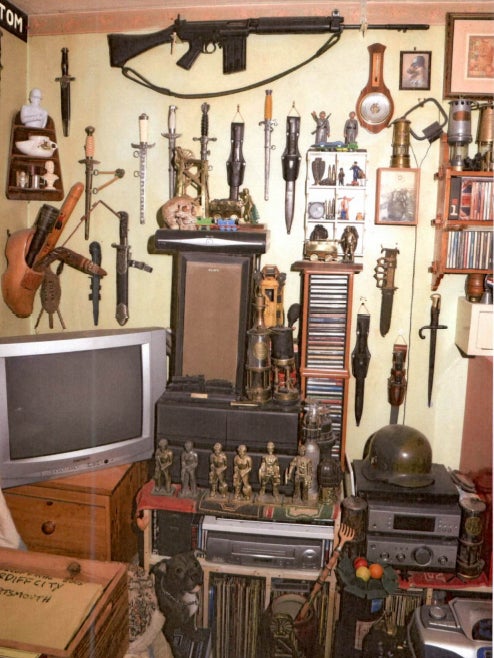 Nicholas Brock, 53, had Nazi-era weapons, symbols, collectibles and literature in his bedroom