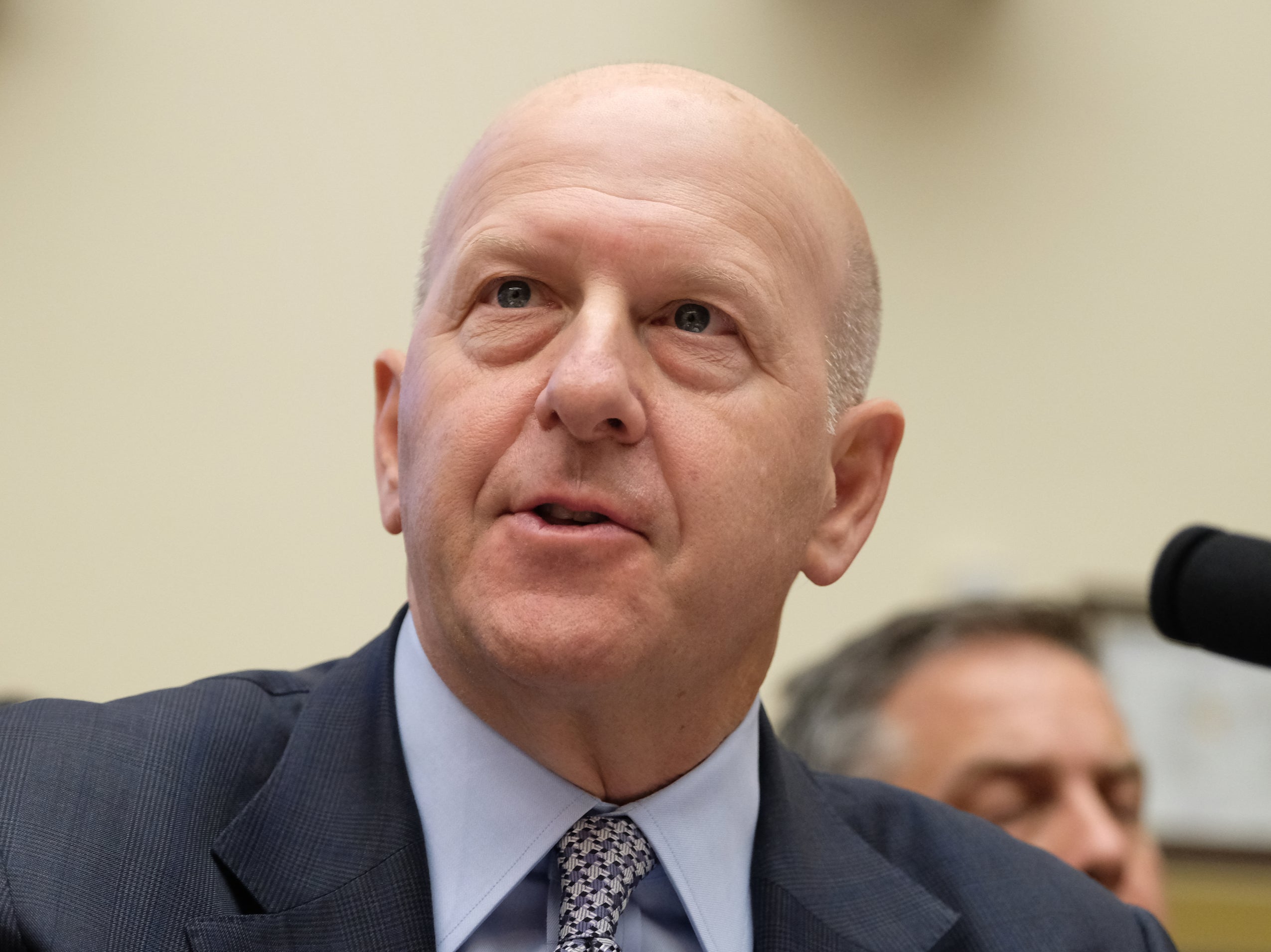 David Solomon speaks during a House Financial Services Committee hearing  on April 10, 2019 in Washington, DC. 