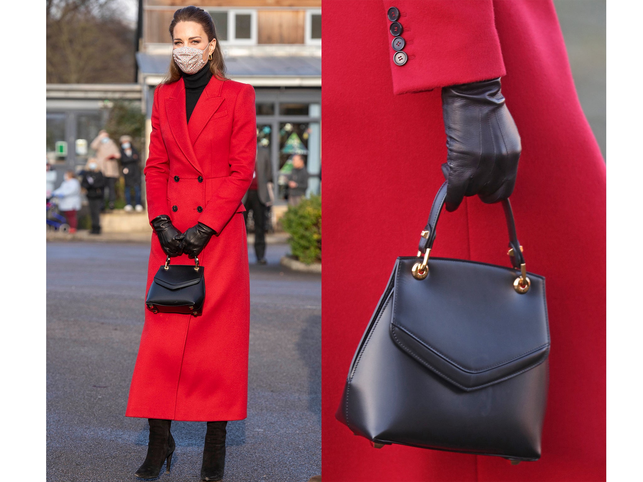 Kate Middleton's favourite black handbag and similar cheaper