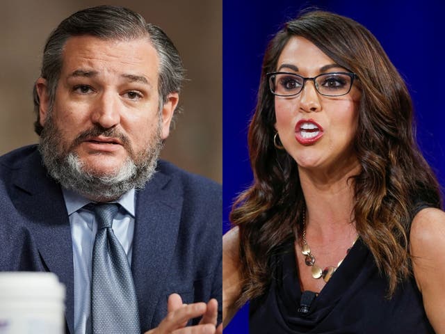 <p>Republican Senator Ted Cruz and Representative Lauren Boebert have both staunchly defended gun ownership</p>