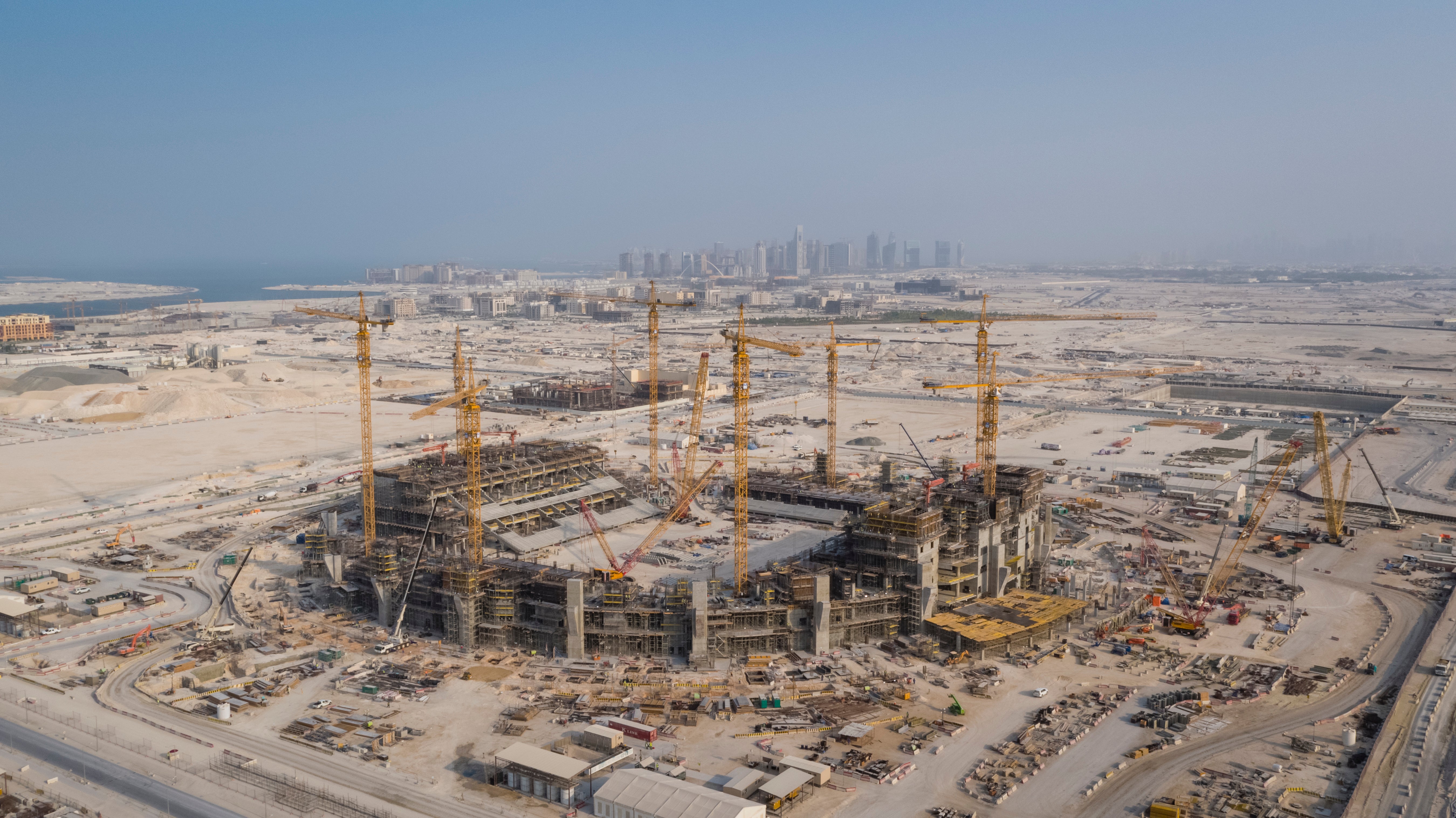 The Lusail Stadium under construction ahead of the 2022 World Cup