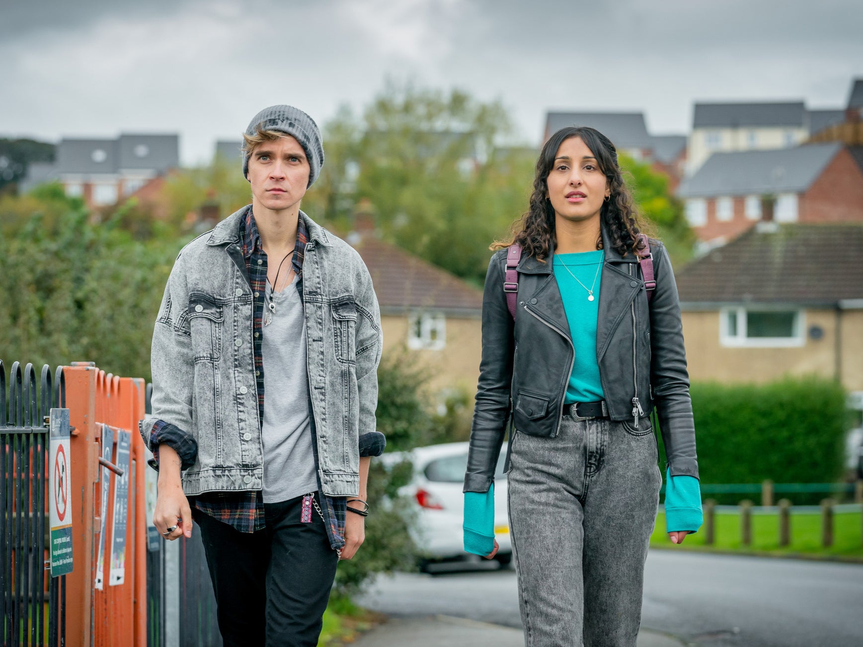 Joe Sugg (left) and Taj Atwal (right) in The Syndicate