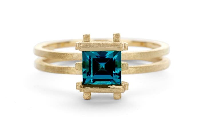 Shimmell and Madden three strut ring – blue tourmaline indybest