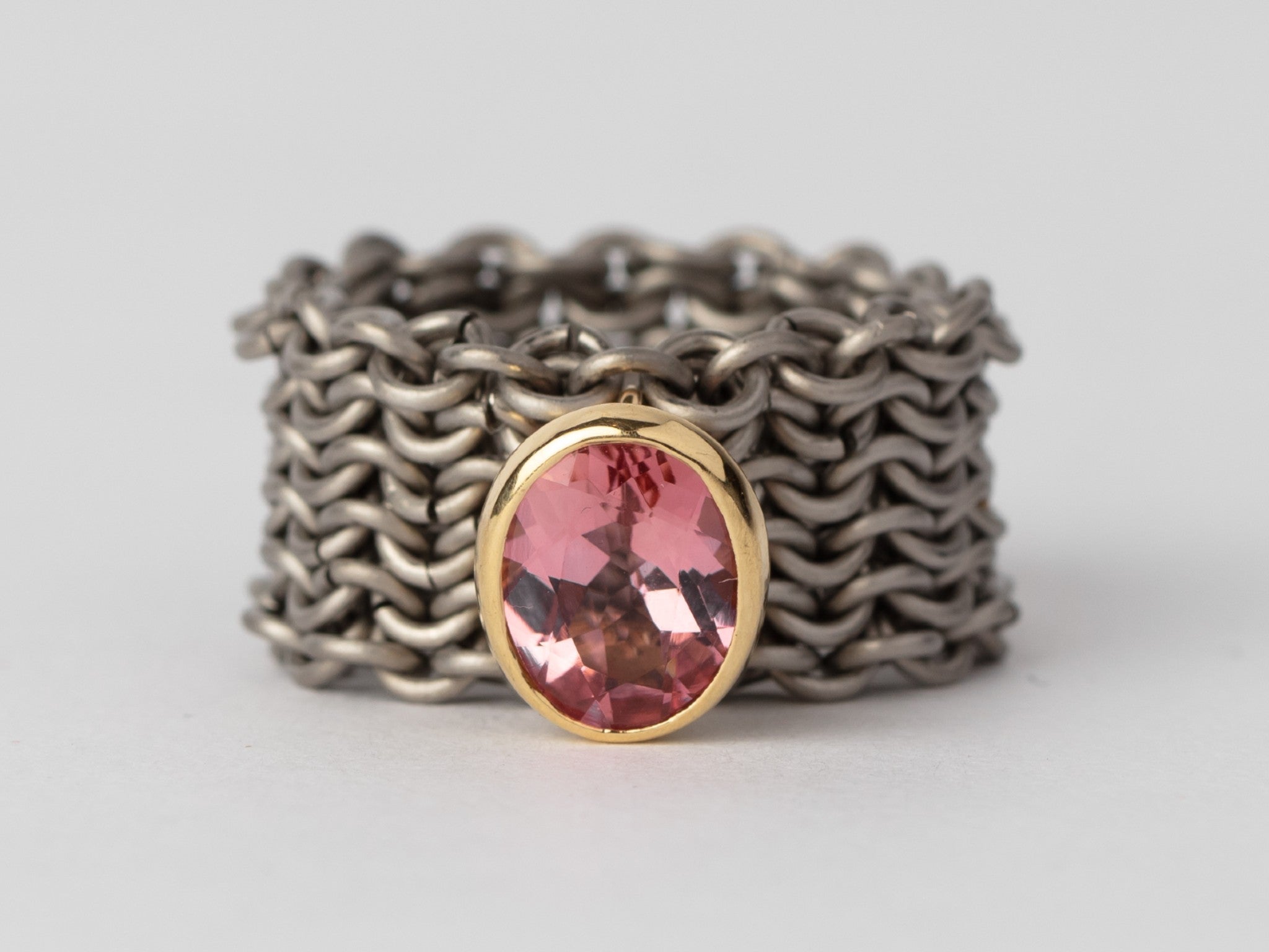 Alison Evans Titanium basket ring with pale pink tourmaline  indybest.jpg