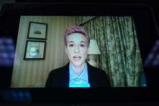 ‘One cannot simply outperform inequality’: Megan Rapinoe testifies to US Congress over equal pay dispute