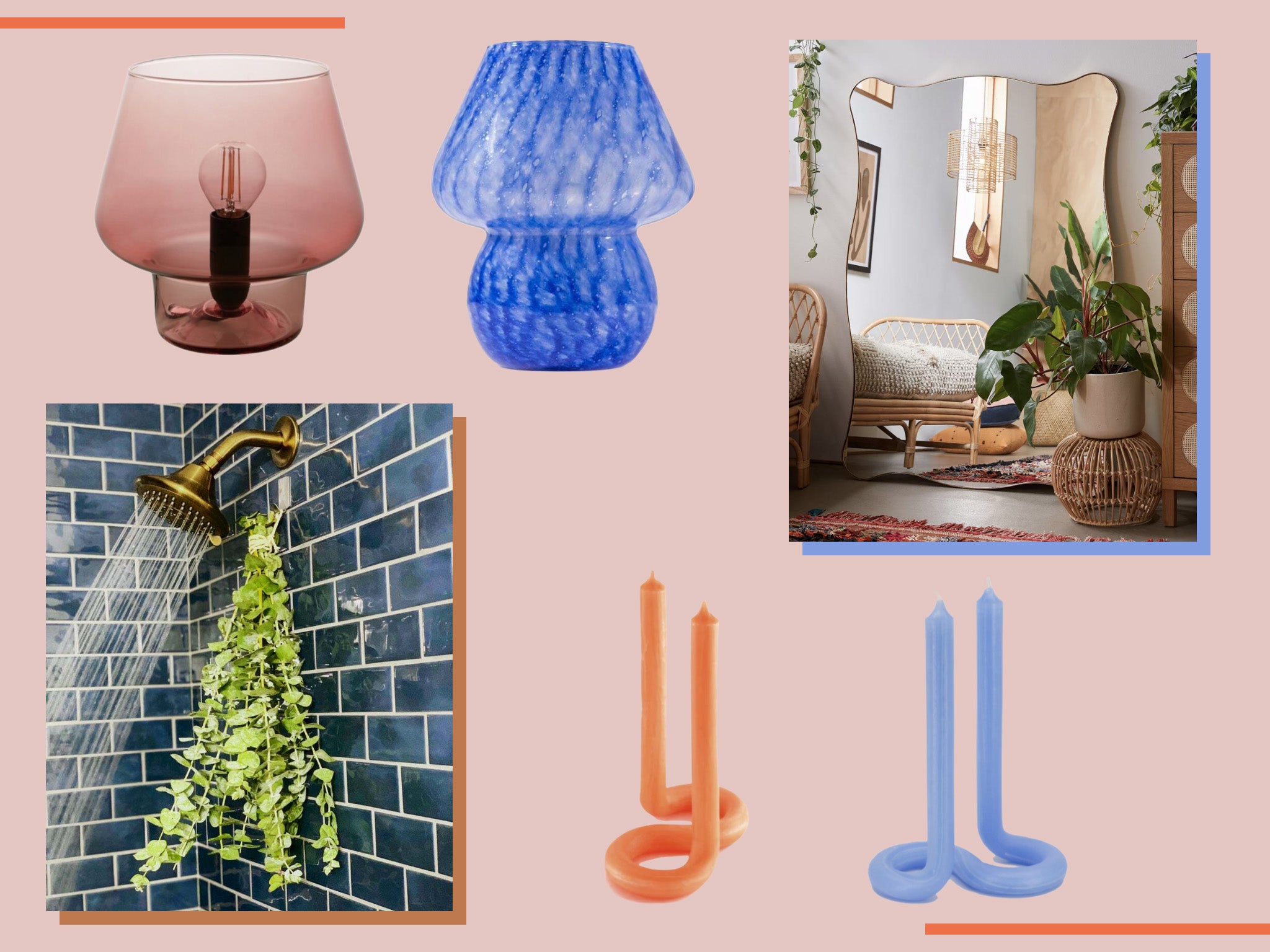 From mushroom lamps to wavy candles, these accessories will instantly update your interiors