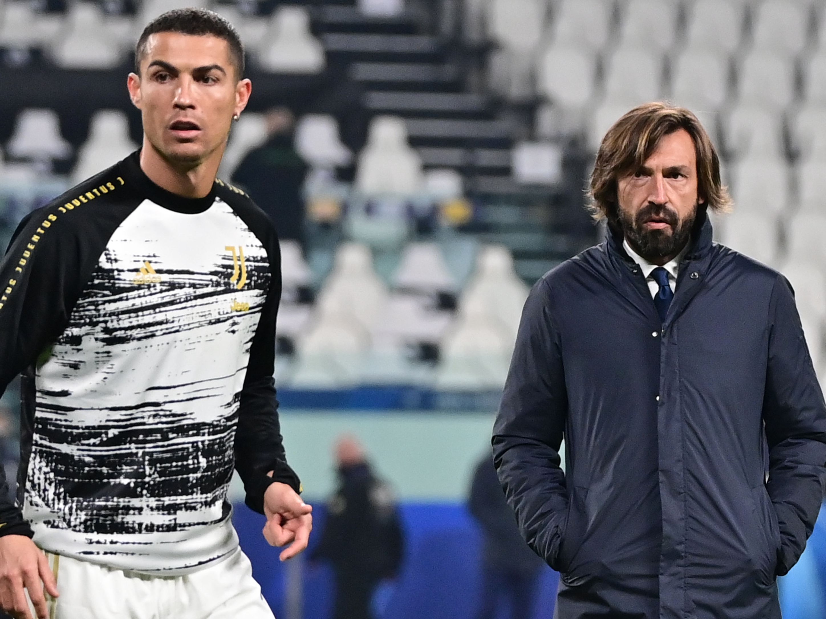 Both Cristiano Ronaldo and manager Andrea Pirlo have been criticised this season