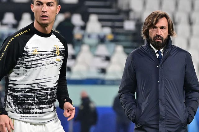 <p>Both Cristiano Ronaldo and manager Andrea Pirlo have been criticised this season</p>
