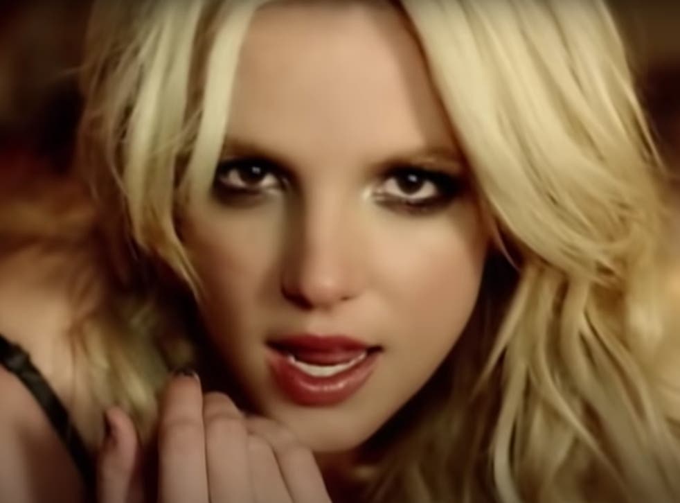 Britney Spears in the music video for “If You Seek Amy"