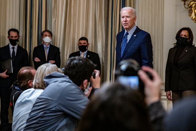Joe Biden is preparing to take a sustained grilling from the media at his first official press conference as president.
